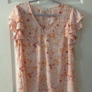 Chaus Ruffle Sleeve